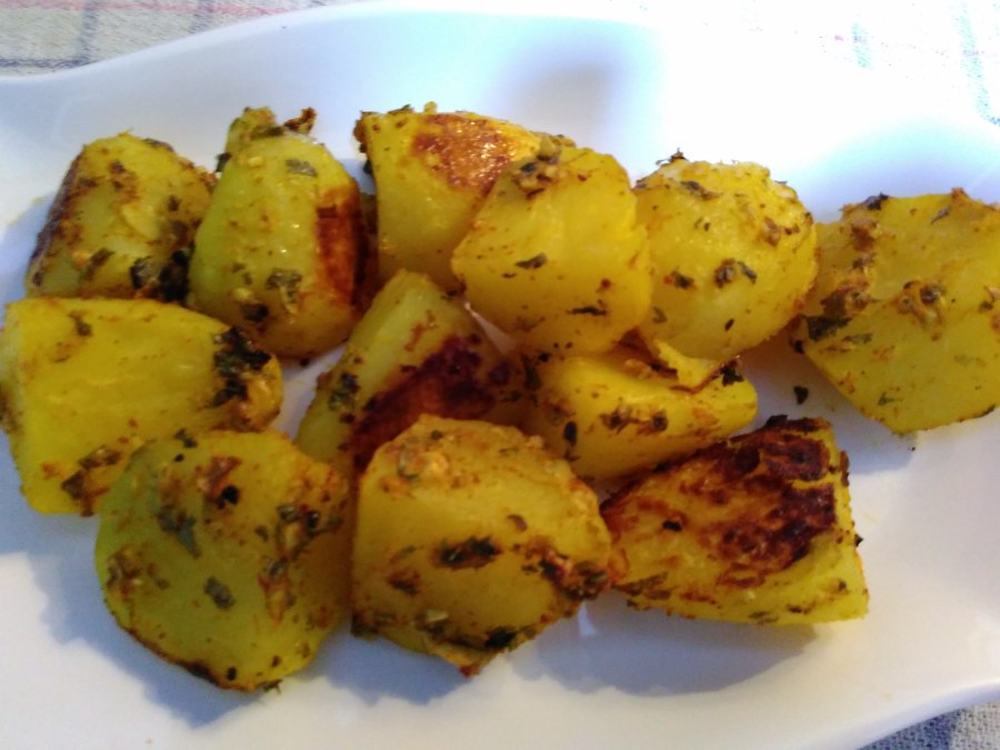 Roasted Tandoori Potatoes in Oven